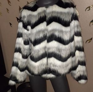 Faux fur jacket